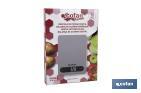 Balance de cuisine numérique disponible en 3 couleurs | Écran LED | 4 capteurs de haute précision - Cofan
