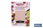 Balance de cuisine numérique disponible en 3 couleurs | Écran LED | 4 capteurs de haute précision - Cofan