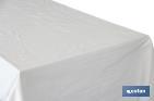 PROTECTION DE TABLE | DIMENSIONS 1,40 X 50 M | MATÉRIAU PVC | COULEUR BLANCHE