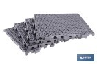 Loseta Alveolada | Set de 4 Unidades | 4 colores diferentes | Material PVC | Medidas 33 x 33 x 2 cm - Cofan