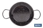 Enamelled steel paella pan | Different sizes | Traditional paella pan | Paella pan with 2 handles | Different diameters - Cofan