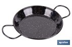 Enamelled steel paella pan | Different sizes | Traditional paella pan | Paella pan with 2 handles | Different diameters - Cofan