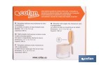 Azucarero o salero de vidrio 380 ml con tapa | Cucharilla incluida | Adecuada para azúcar, sal, café, especias - Cofan