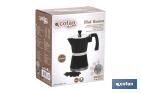 Moka pot | Black | Aluminium | For induction hobs - Cofan