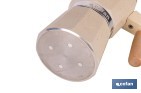 Cafetera italiana inducción | Capacidad: 6 tazas | Cuerpo de aluminio | Mangos de madera | Apta para todo tipo de fuegos | Disponible en diferentes colores - Cofan