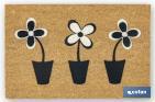 Indoor doormat | Coir and polyester | Size: 40 x 60 x 1.60cm - Cofan