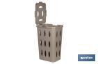 White/Brown Laundry Hamper Basket - Cofan