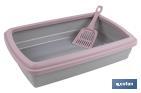 Cat litter tray | Two colours | Size: 47 x 31 x 11cm - Cofan