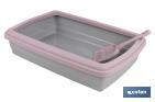 Cat litter tray | Two colours | Size: 47 x 31 x 11cm - Cofan