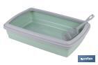 Cat litter tray | Two colours | Size: 47 x 31 x 11cm - Cofan