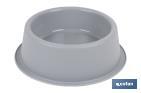 ROUND FOOD BOWL FOR PETS | AVAILABLE IN 2 COLOURS | SIZE: 24.5 X 7.5CM