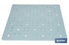 Tapis de bain carré | Idéal pour baignoire ou douche | Surface antidérapante | Différentes couleurs | Dimensions : 53 x 53 cm - Cofan