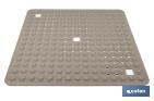 Square shower mat | Suitable for shower tray or bathtub | Non-slip mat | Available in various colours | Size: 60 x 60cm - Cofan