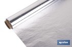 Papel de alumínio para uso doméstico | Medida 16, 30 ou 50 m | Largura 30 cm | Caixa com serra de corte | Antiaderente - Cofan