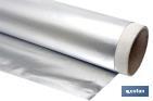Papel de alumínio para uso doméstico | Medida 16, 30 ou 50 m | Largura 30 cm | Caixa com serra de corte | Antiaderente - Cofan