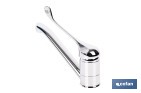 Grifo de cocina monomando con maneta higiénica | Adecuado para hostelería y centros sanitarios | Acabado cromado - Cofan