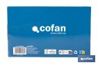 Grifo de lavabo con maneta higiénica larga | Grifo monomando con acabado cromado | Adecuado para hostelería y centros sanitarios - Cofan