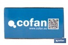 Grifo de lavabo con maneta higiénica larga | Grifo monomando con acabado cromado | Adecuado para hostelería y centros sanitarios - Cofan