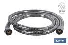 Shower hose | Stainless | Extensible | Length: 1.5 | Universal thread of 1/2" | Brass fittings - Cofan