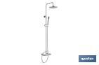 COLONNE DE DOUCHE AVEC ROBINETTERIE MITIGEUR | 5 PIÈCES | FABRIQUÉ EN ABS CHROMÉ