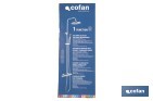 Colonne de Douche avec Robinetterie Mitigeur | 5 Pièces | Fabriqué en ABS Chromé - Cofan