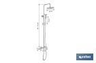 Colonne de Douche avec Robinetterie Mitigeur | 5 Pièces | Fabriqué en ABS Chromé - Cofan