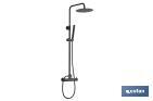 SHOWER COLUMN WITH MIXER TAP | BLACK | WITH WATER-SAVING FILTER