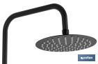 Coluna de duche extensível com torneira termostática | Torneira com acabamento em preto mate - Cofan