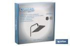 Square overhead shower head | Chrome-plated brass & ABS | Available in two sizes | Resistant against rust - Cofan