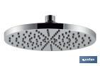 Round overhead shower head | Chrome-plated brass & ABS | Size: 20cm | Resistant against rust - Cofan