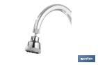Aerador de torneira com 4 modos | Adequado para torneiras de cozinha | Métrica 22 | Medidas: 5,8 x 8 cm - Cofan