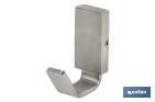 Cabide de WC | Modelo Madeira | Em Aço Inox 304 Satinado | Medida 8 x 7 x 7 cm - Cofan