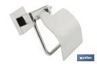 Toilet paper holder | Marvao Model | 304 stainless steel | Polished finish | Size: 15.4 x 14.4 x 7.5cm - Cofan