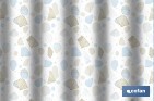 Cortina de baño impermeable con motivos marinos para ducha | Secado rápido, lavable, incluye anillas | Medidas: 220 x 200 cm - Cofan