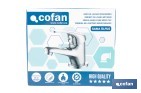 Grifo monomando para lavabo con acabado cromado | Incluye latiguillos y cartucho cerámico de 40 mm | Gama Ölfus - Cofan