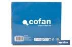 Grifo monomando para lavabo con acabado cromado | Incluye latiguillos de acero inoxidable | Gama Évian - Cofan