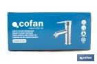 Grifo monomando para bidé con acabado cromado | Incluye latiguillos de acero inoxidable | Gama Évian - Cofan