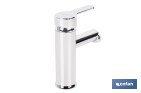 Grifo monomando para bidé con acabado cromado | Incluye latiguillos de acero inoxidable | Gama Évian - Cofan