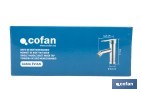 Grifo monomando para bidé con acabado cromado | Incluye latiguillos de acero inoxidable | Gama Évian - Cofan
