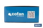Grifo monomando para bidé con acabado cromado | Incluye latiguillos de acero inoxidable | Gama Évian - Cofan
