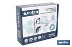 Grifo monomando para lavabo con acabado cromado | Incluye soporte de fijación, latiguillos flexibles y cartucho cerámico de 40 mm - Cofan