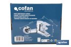 Grifo monomando para bañera con acabado cromado | Incluye excéntricas, embellecedores y cartucho cerámico de 40 mm - Cofan