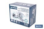 Grifo monomando para bañera con acabado cromado | Incluye excéntricas, embellecedores y cartucho cerámico de 40 mm - Cofan