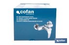 Grifo monomando para bañera con acabado cromado | Incluye excéntricas, embellecedores y cartucho cerámico de 40 mm - Cofan