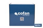 Rociador de ducha de alta presión con acabado en negro | Incluye filtro de 15 etapas | Rotación 360° | Fácil instalación y ahorro de agua - Cofan