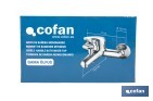 Grifo monomando para bañera con acabado cromado | Incluye cartucho cerámico de 40 mm | Gama Ölfus - Cofan