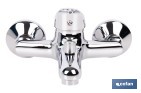 Grifo monomando para bañera con acabado cromado | Incluye cartucho cerámico de 40 mm | Gama Ölfus - Cofan