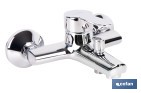 Grifo monomando para bañera con acabado cromado | Incluye cartucho cerámico de 40 mm | Gama Évian - Cofan