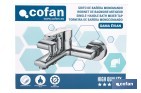 Grifo monomando para bañera con acabado cromado | Incluye cartucho cerámico de 40 mm | Gama Évian - Cofan