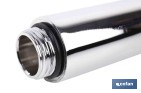 Tubo alargador de ducha de acero inoxidable | Diámetro exterior: Ø24 mm | Disponible en diferentes acabados y longitudes - Cofan